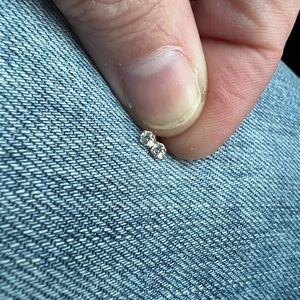 Junipurr 2.5mm cz threadless ends yellow gold